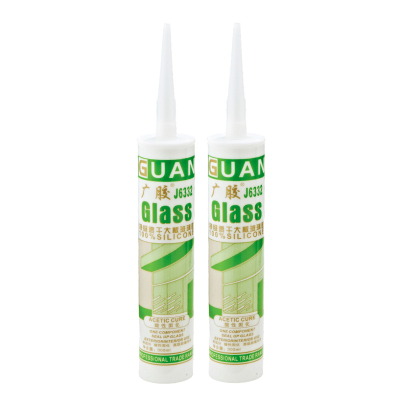 Guangjiao J6332 Sigilant siliconic de sticlă cu polimerizare rapidă premium pentru panouri mari